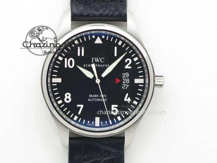 MIROTIME 0328 Efficient Mark XVIII Le Petit Prince IW327001 SS MKS 1:1 Best Edition White Dial On Leather Strap MIYOTA9015 V 7220